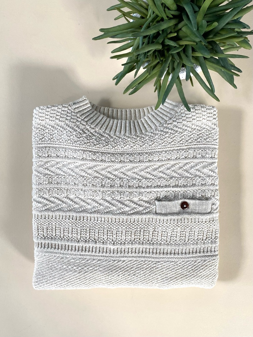 J.CREW - Cream Cable-Knit Sweater